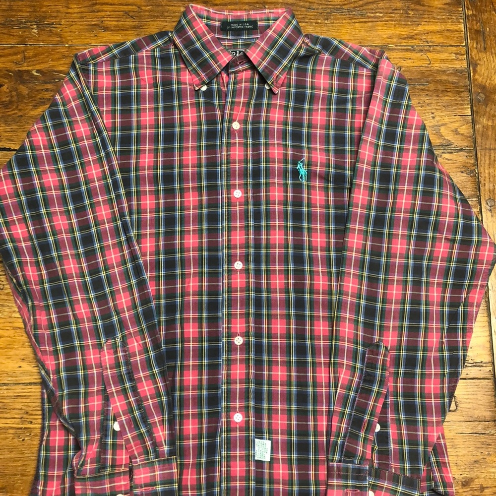 Ralph Lauren polo boys size 14 Easter button down